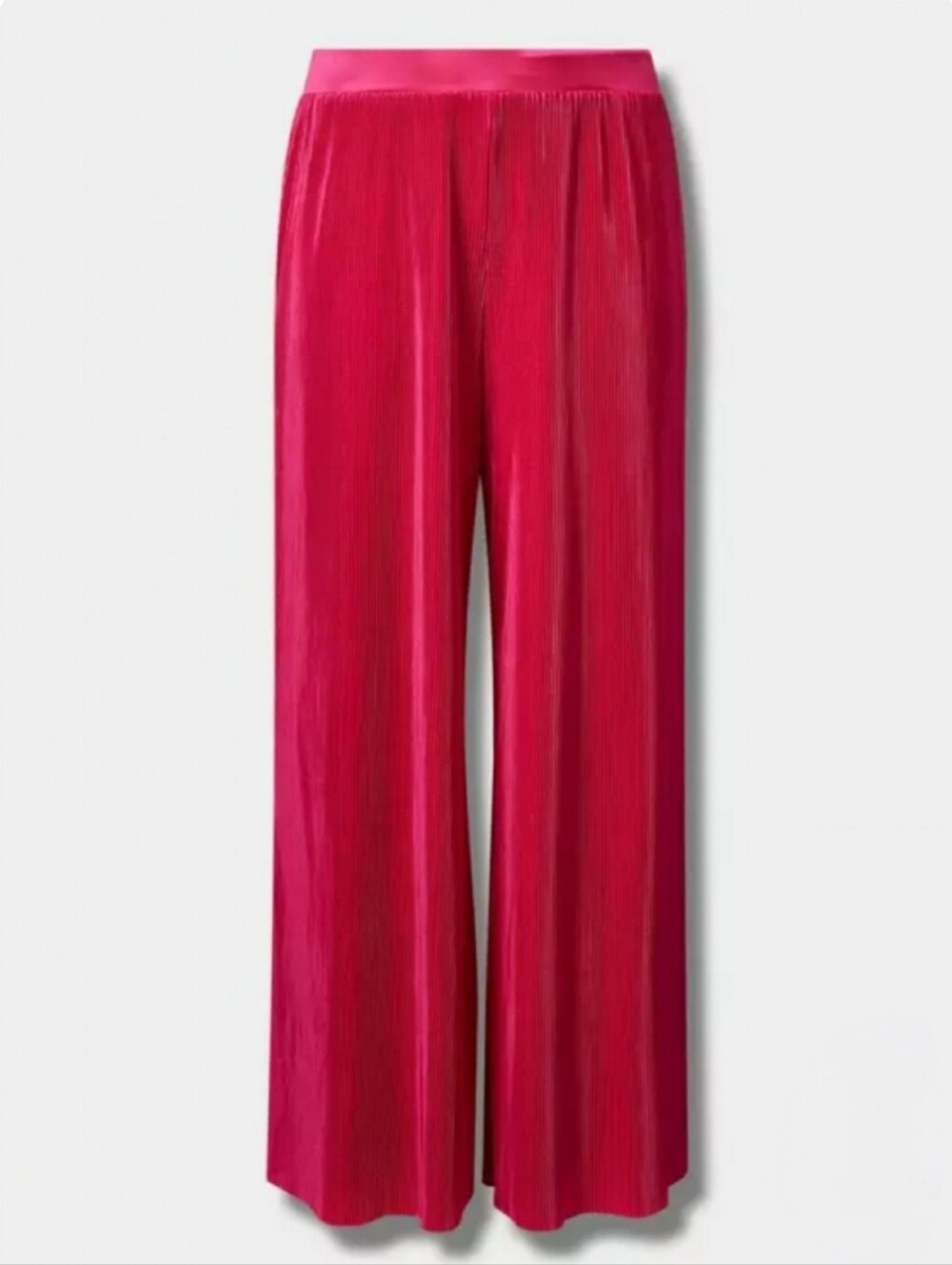 Pull On Wide Leg Plisse Pant